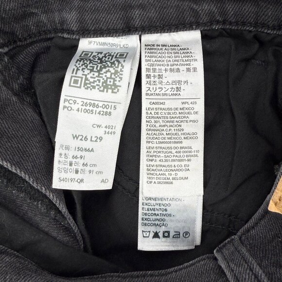 Levi's High-Waisted Mom Jean In Say No Go Size 26 - Picture 5 of 6